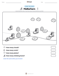 Matterhorn printable worksheet preview