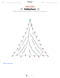 Matterhorn druckbare Arbeitsblatt Vorschau