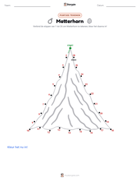 Matterhorn afdrukbare werkblad voorbeeld