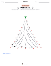 Podgląd drukowalnego arkusza ćwiczeń Matterhorn