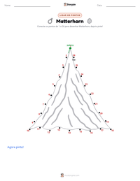 Prévia da folha de atividades imprimível Matterhorn