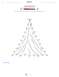 Matterhorn yazdırılabilir çalışma sayfası önizlemesi