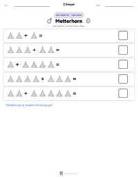 Matterhorn yazdırılabilir çalışma sayfası önizlemesi