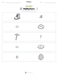 Matterhorn printable worksheet preview