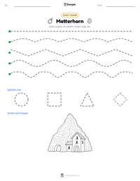 Matterhorn yazdırılabilir çalışma sayfası önizlemesi