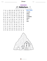 Matterhorn printable worksheet preview
