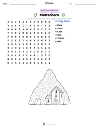 Podgląd drukowalnego arkusza ćwiczeń Matterhorn