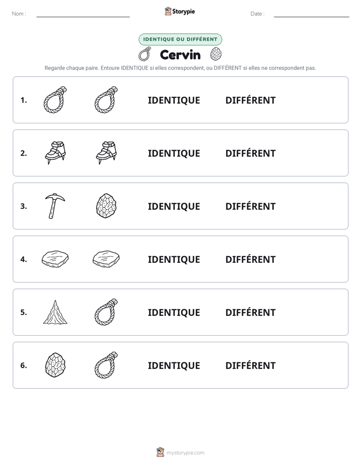 Identique ou Différent