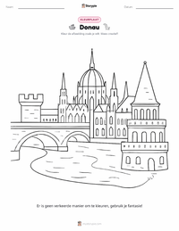 Donau afdrukbare werkblad voorbeeld