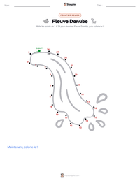 Aperçu de la feuille de travail imprimable Le Danube