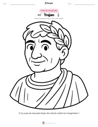 Aperçu de la feuille de travail imprimable Trajan