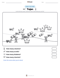 Trajan printable worksheet preview