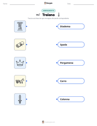 Anteprima della scheda stampabile di Traiano