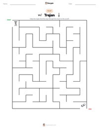 Trajan printable worksheet preview