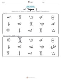 Trajan printable worksheet preview