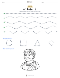 Trajan printable worksheet preview