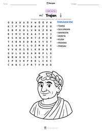 Prabaca lembar kerja cetak Trajan