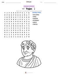 Podgląd drukowalnego arkusza ćwiczeń Trajan