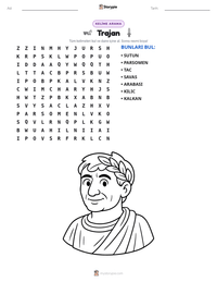Trajan yazdırılabilir çalışma sayfası önizlemesi