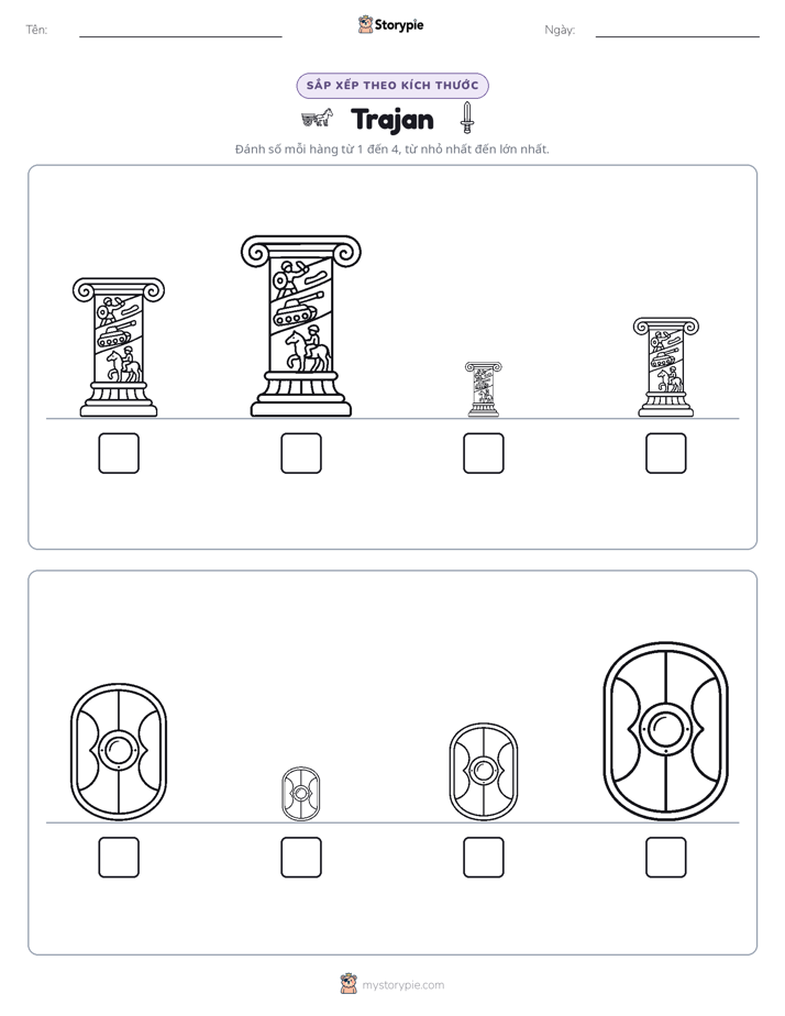 Thứ Tự Kích Thước