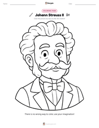 Johann Strauss II printable worksheet preview