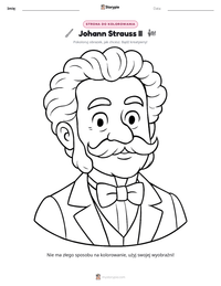 Podgląd drukowalnego arkusza ćwiczeń Johann Strauss II