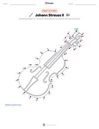 Johann Strauss II druckbare Arbeitsblatt Vorschau