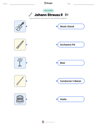 Johann Strauss II printable worksheet preview