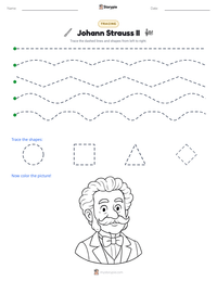 Johann Strauss II printable worksheet preview