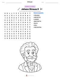 Anteprima della scheda stampabile di Johann Strauss II