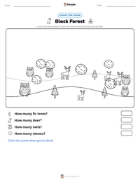 Black Forest printable worksheet preview