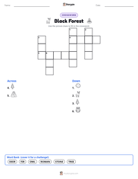 Black Forest printable worksheet preview