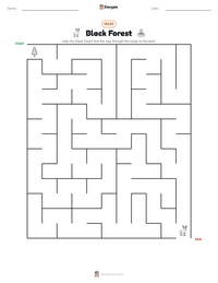 Black Forest printable worksheet preview