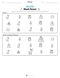 Black Forest printable worksheet preview