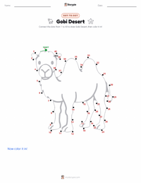 Gobi Desert printable worksheet preview
