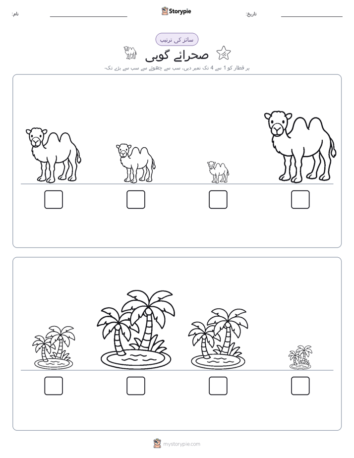 سائز کی ترتیب