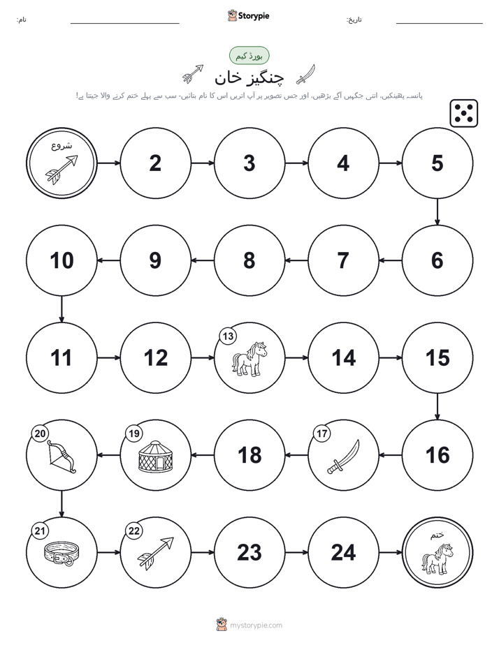 رول اور منتقل کریں کھیل
