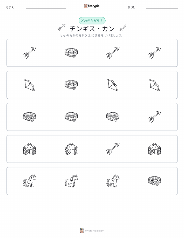 異なるものを見つけよう