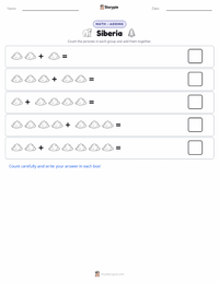 Siberia printable worksheet preview