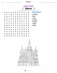 Anteprima della scheda stampabile di Siberia