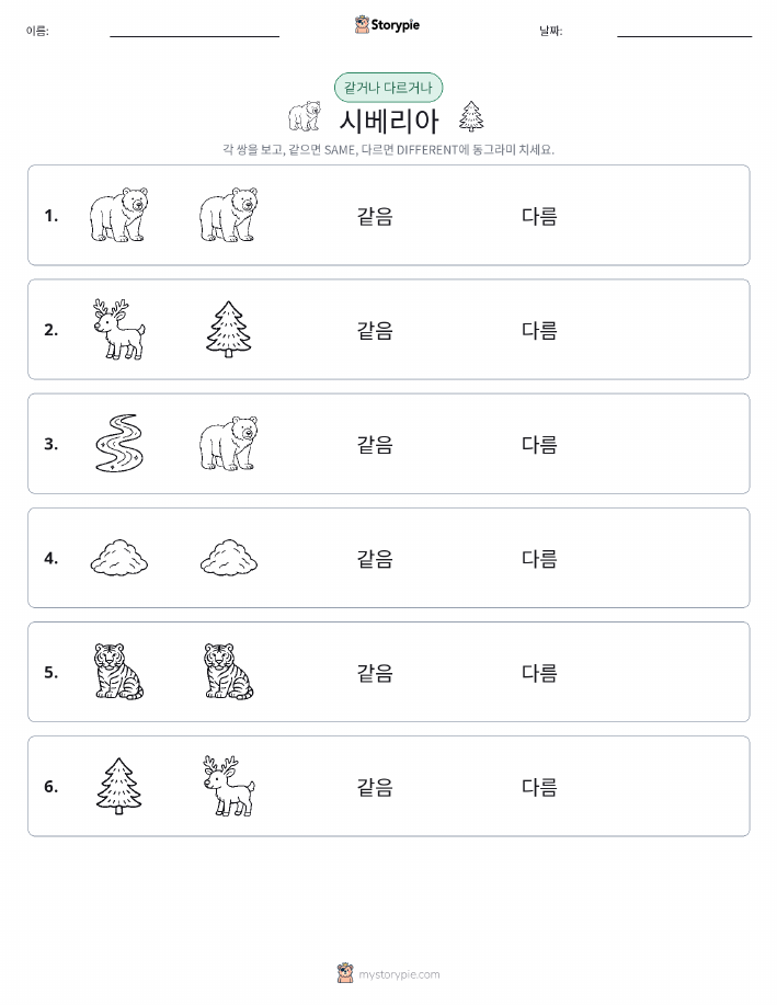 같은 것 또는 다른 것