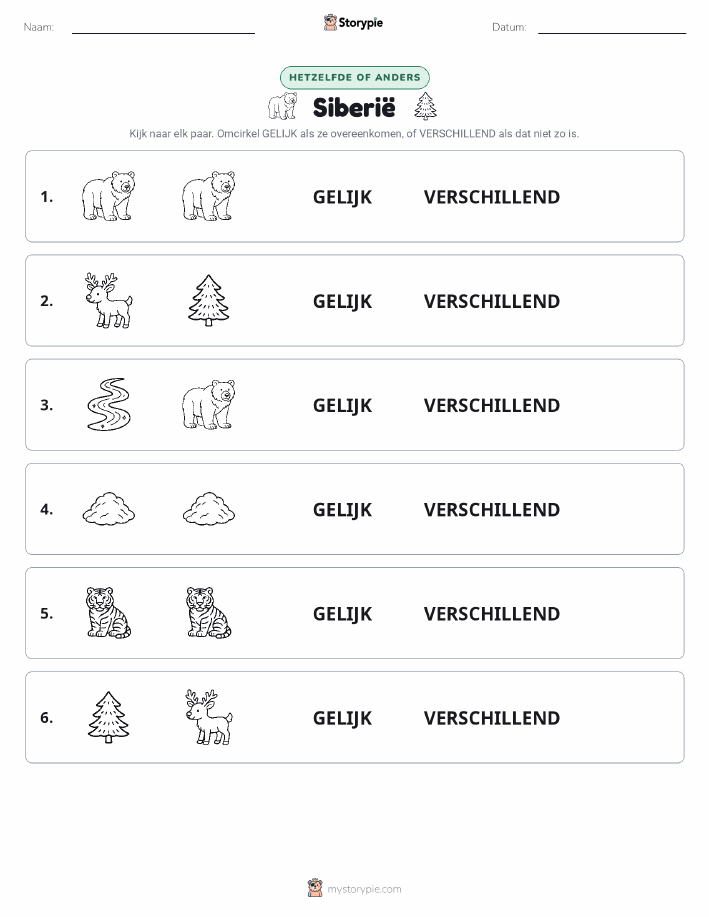 Zelfde of Verschillend