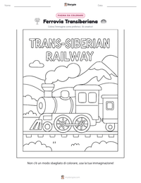 Anteprima della scheda stampabile di Ferrovia Transiberiana