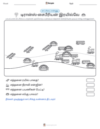 டிரான்ஸ்-சைபீரியன் இரயில்வே அச்சிடக்கூடிய வேலைப்பதிவின் முன்னோட்டம்