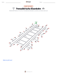 Transsibirische Eisenbahn druckbare Arbeitsblatt Vorschau