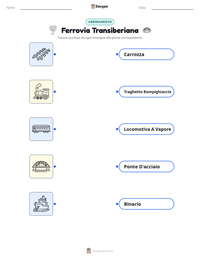 Anteprima della scheda stampabile di Ferrovia Transiberiana