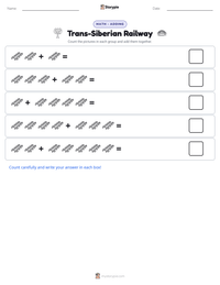Trans-Siberian Railway printable worksheet preview