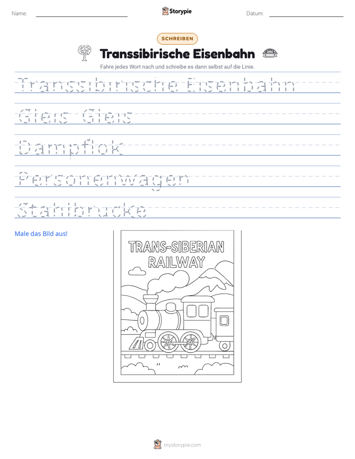 Schreibübung