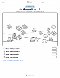 Ganges River printable worksheet preview