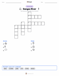 Ganges River printable worksheet preview
